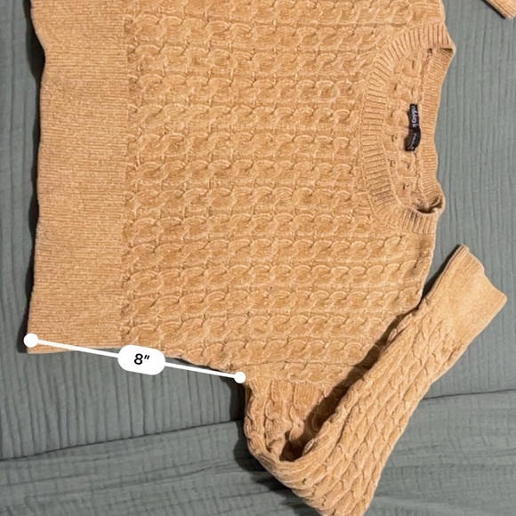 Mustard colored crop top sweater size medium - Picture 7 of 7